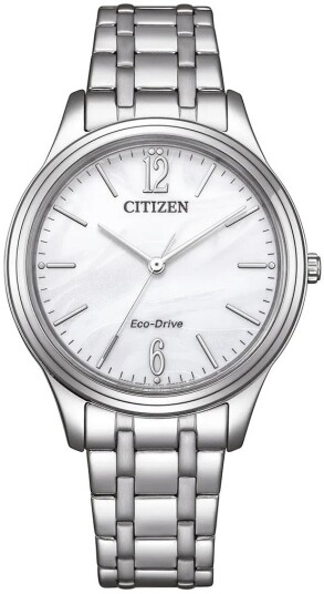 Citizen Dameklokke EM0411 71A Elegance Hvit/Stål Ø34 mm