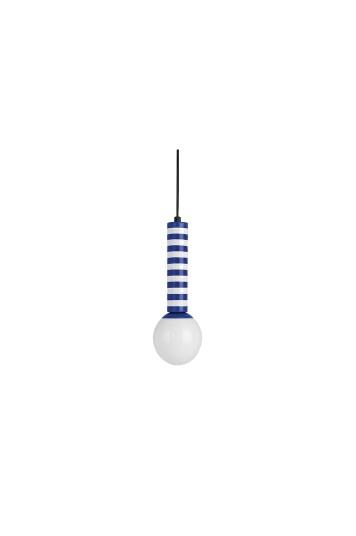 Leitmotiv Pendel Lampe Rayado Retro Blå