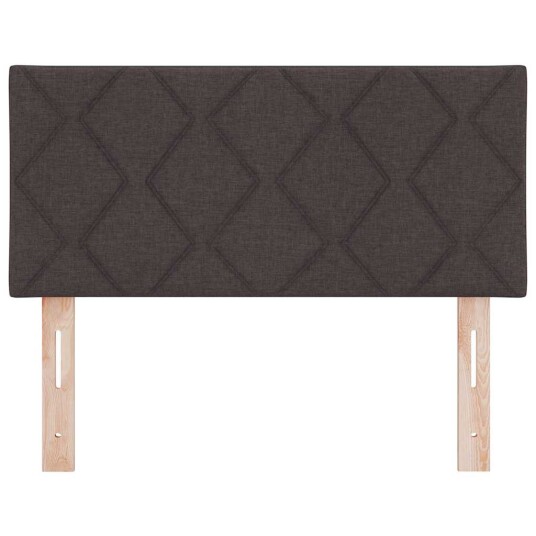 LED Hodegjerde Diamantblokker Design Mørk Brun 100 cm Stoff