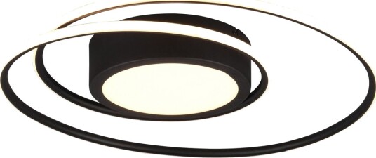 Trio Lighting Yava LED plafond matt svart -