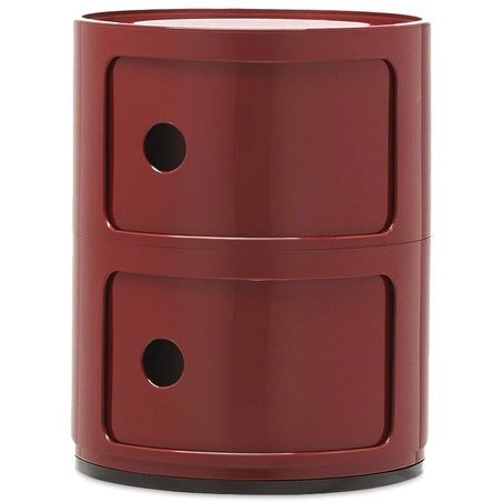 Kartell Componibili Classic Oppbevaring Med 2 Rom Vinrød Kartell Componibili Classic Oppbevaring Med 2 Rom Vinrød