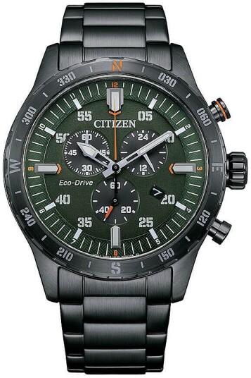 Citizen Herreklokke AT2527 80X Sport Grønn/Stål Ø43.5 mm Citizen Herreklokke AT2527 80X Sport Grønn/Stål Ø43.5 mm