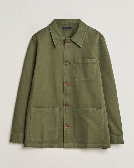 Nudie Jeans Barney Worker Overshirt Olive