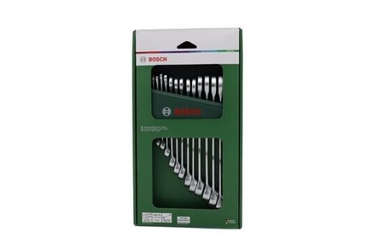 Bosch Kombinasjonsnøkkelsett 15 deler - Håndverktøy med Ergonomisk Design Bosch Kombinasjonsnøkkelsett 15 deler - Håndverktøy med Ergonomisk Design