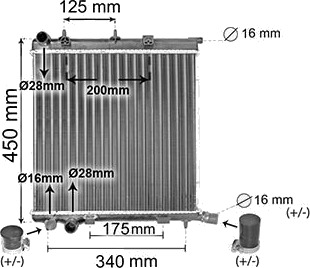 VAN WEZEL 40012368 Radiator motorkjøling