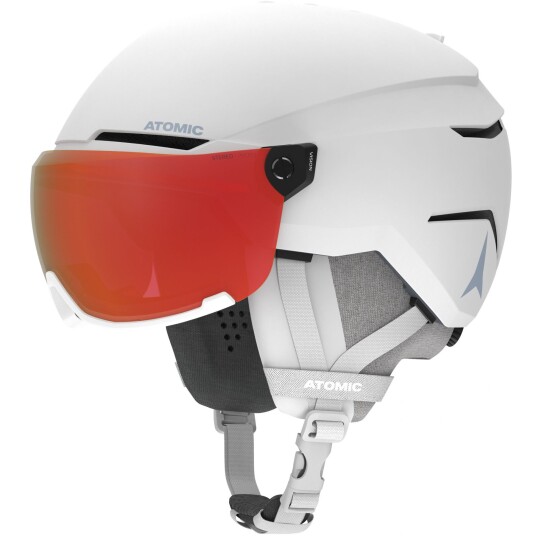 Atomic Savor Visor Photo Skihjelm med Visir White Heather 51-55cm