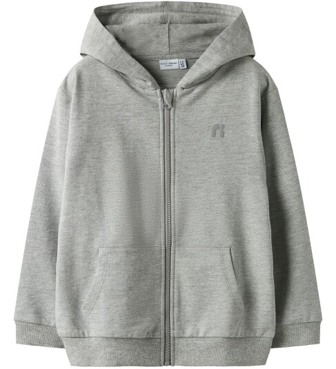 Name It Grey Melange Valon Regular Sweat Cardigan 122 128