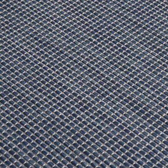 vidaXL Utendørs flatvevd teppe 200x280 cm blå