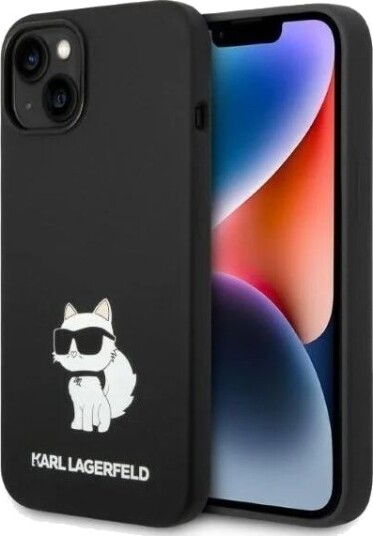 Karl Lagerfeld Silicone Choupette case for iPhone 14 Plus Black