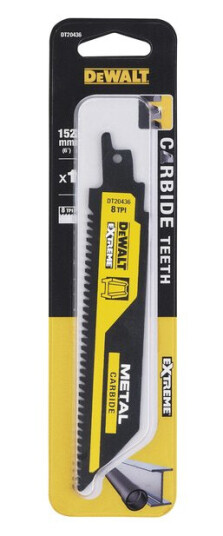 Dewalt DT20436 Bajonettsagblad 152mm 8TPI Karbid for Metall