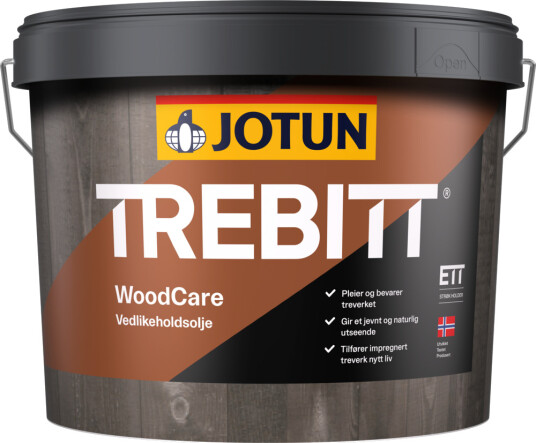 Jotun Vedlikeholdsolje Trebitt Woodcare Klar Base 9l
