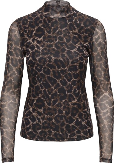 ONLY Onlerica Mesh L/S Top Jrs Noos Brown XL