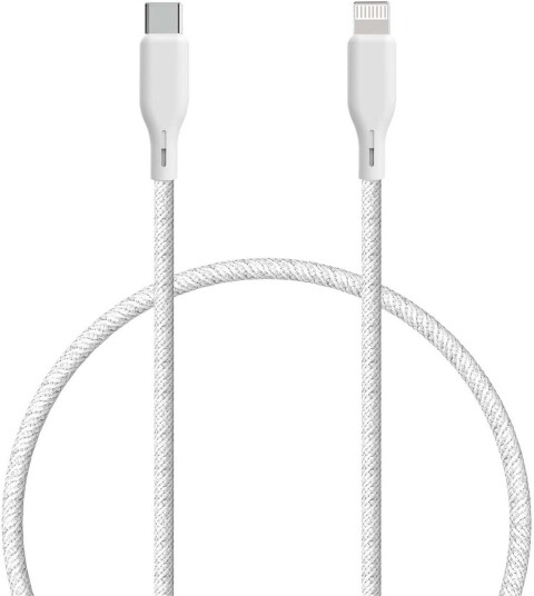 Essentials Kabel MFi Lightning Til USB-C 1,2m Hvit Essentials Kabel MFi Lightning Til USB-C 1,2m Hvit