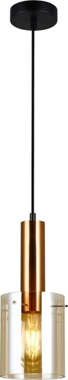 Italux Hengende Lampe Amber Kontor Hengende Lampe Italux Sardo Pnd 5581 1 Bro+Amb Pnd 5581 1 Bro+Amb   30530