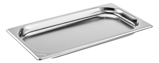 PULSIVA Kantine Basic GN 1/3; Størrelse GN 1/3 0.9l 32.5x17.6x2 cm LxBxD; Sølvfarge