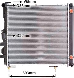 VAN WEZEL 30002086 Radiator, motorkjøling