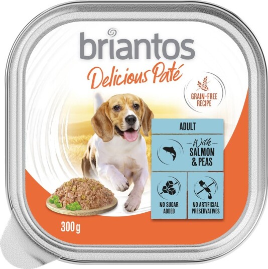Briantos Våtfôr Delicious Paté Og Erter Fisk 9 X 300 G