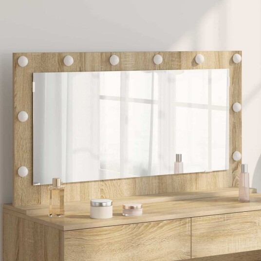  Sminkespeil Sonoma Eik MDF Glass 100 x 55 18 cm
