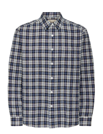 ONLY & SONS Onsrafael Check Ls Shirt 0505 - Blue - S
