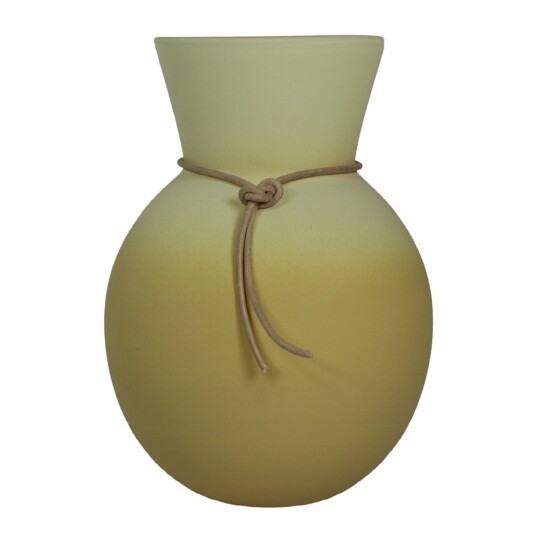 Nybro Crystal Happy vase 23 cm lemoncurd Nybro Crystal Happy vase 23 cm lemoncurd