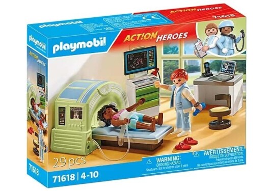 Playmobil 71618 Action Heroes Byggesett MR med Pasient