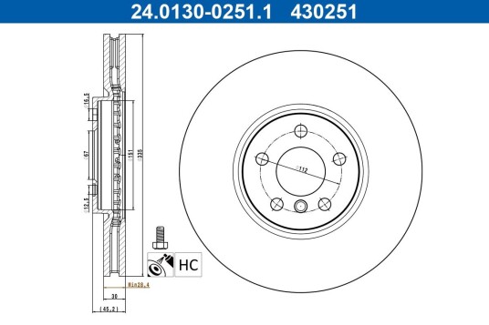 Bremsecaliper ATE 24.3601-9732.5 Bremsecaliper ATE 24.3601-9732.5