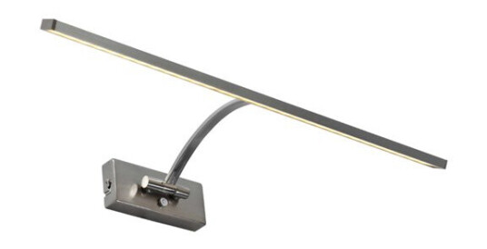 SAWA Maleribelysning LED 5W 400Lm Stepdim 52 cm Matt Nikkel