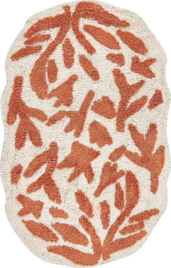 Baderomsmatte Derik - Beige, Oransje