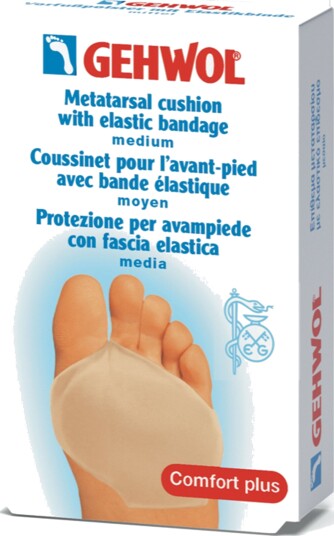 Gehwol Metatarsal Cushion w/elastic bandage Medium 1 stk. Gehwol Metatarsal Cushion w/elastic bandage Medium 1 stk.