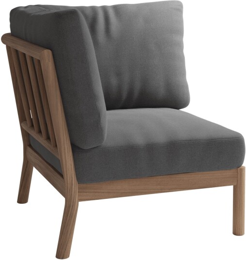 Fritz Hansen Tradition Corner Module Charcoal Teak Fsc 100% Utendørs Sofaer Povl B. Eskildsen Fritz Hansen Tradition Corner Module Charcoal Teak Fsc 100% Utendørs Sofaer Povl B. Eskildsen
