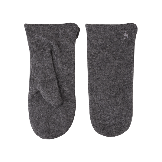 Salka Mitten Charcoal One Size Wool Mitten