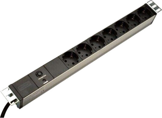 Digitus 19" 7-Port PDU med Overspenningsvern og 2m Kabel til Rackmontering Digitus 19" 7-Port PDU med Overspenningsvern og 2m Kabel til Rackmontering