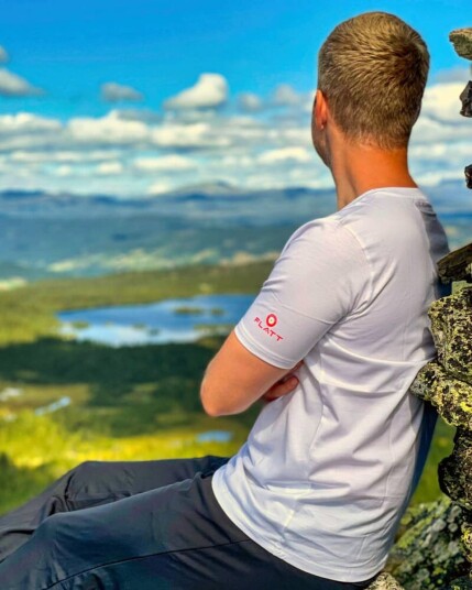Flått Knocker T skjorte Eik Hvit M