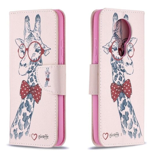 INCOVER Nokia 3.4 PU Skinndeksel m. Lommebok - Sjiraff