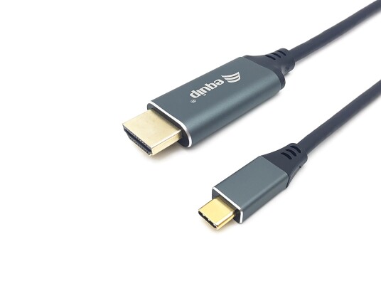 EQUIP Adapter USB-C -> HDMI 4K60Hz 1.00m sw EQUIP Adapter USB-C -> HDMI 4K60Hz 1.00m sw