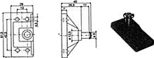 Ultraflex Gassdemperbrakett SP11 sort 6 mm
