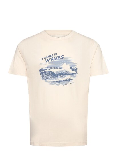 GANT Graphic Ss Tshirt CreaM