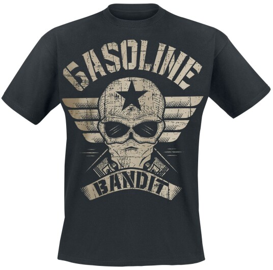 Gasoline Bandit Rockabilly T-skjorte Wing Logo S til XXL Herrer svart Gasoline Bandit Rockabilly T-skjorte Wing Logo S til XXL Herrer svart