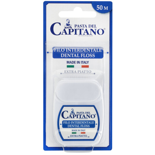 Tanntråd uten PFAS Pasta del Capitano Dental 50 Floss .