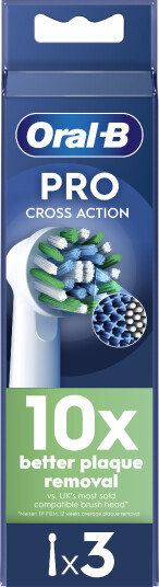 Oral-B Pro Cross Action tannbørstehode refill 3 stk