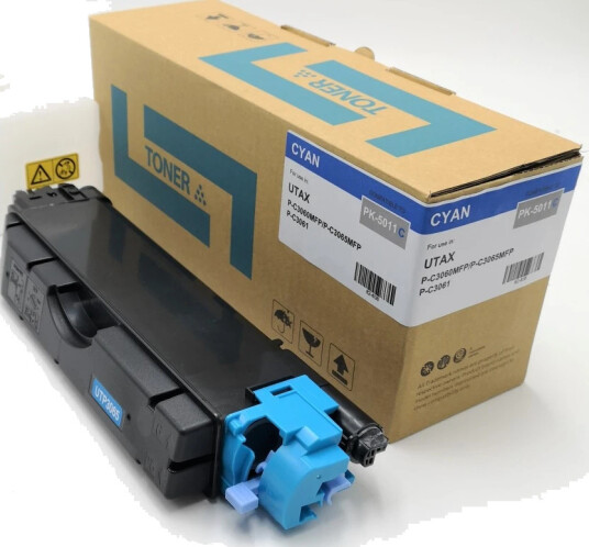 TB Toner Cyan (5.000 sider) erstatter Utax PK-5011C TB Premium toner TB Toner Cyan (5.000 sider) erstatter Utax PK-5011C TB Premium toner