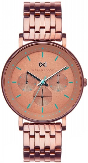 Mark Maddox Dameklokke MM0103 47 Classic Rose gulltonet stål Ø38 mm