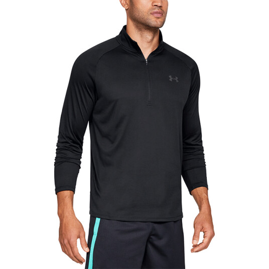 UA Tech 2.0 1/2 Zip, Black Svart Large UA Tech 2.0 1/2 Zip, Black Svart Large