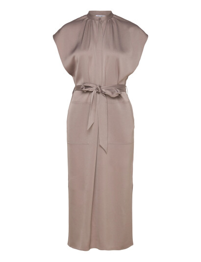 Filippa K Belted Stand Collar Dress Brown 42 Filippa K Belted Stand Collar Dress Brown 42