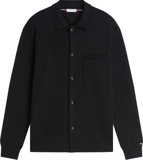 Tommy Hilfiger Essential Cotton Ls Over Shirt Black L