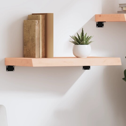 vidaXL Vegghylle 60x30x6 cm ubehandlet heltre eik