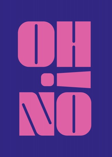 Plakat Oh No Typografi