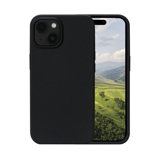 Dbramante1928 Greenland Mobildeksel i TPU - Resirkulert Plast - Night Black for iPhone 15