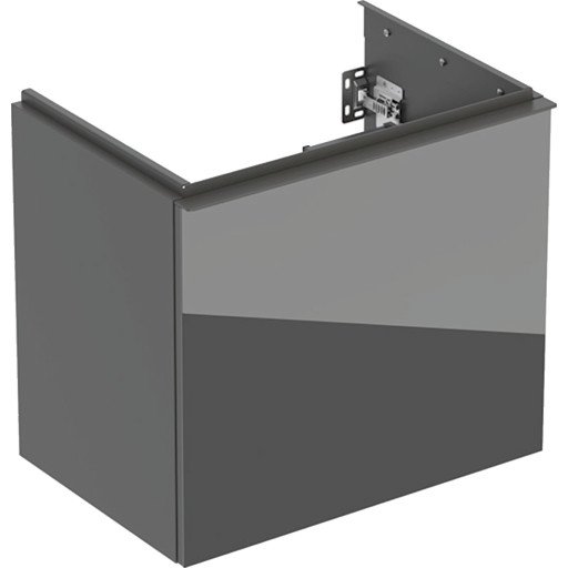 Geberit Acanto servantskap 59,2x41,5 cm grått glass