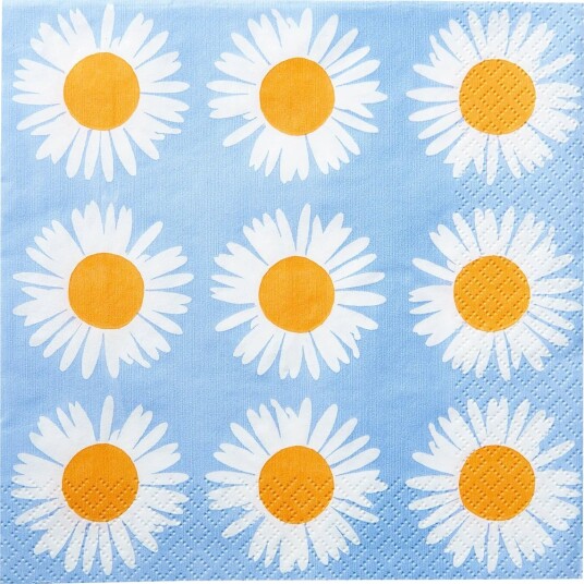 Marimekko by Havi Marimekko Napkin Auringonkukka   Blue   24X24CM